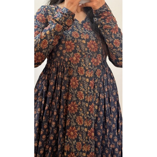 Anaya Navy Blue Suit Set