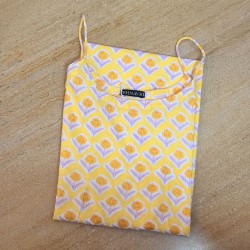 Yellow Motif Straight Long Kurti