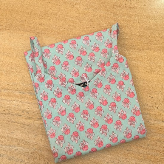 Pista Green Straight Long Kurti