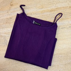 Dark Purple Straight Long Kurti