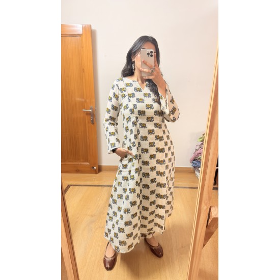 Hathi Printed A-Line Kurti