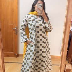 Hathi Printed A-Line Kurti