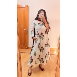 Big Motif A-Line Kurti