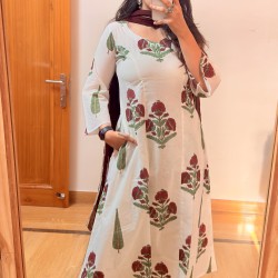 Big Motif A-Line Kurti