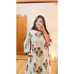 Big Motif A-Line Kurti