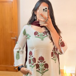 Big Motif A-Line Kurti