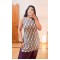 Purple Motif Short Kurti