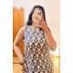 Purple Motif Short Kurti