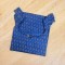 Blue Small Motif Straight Long Kurti