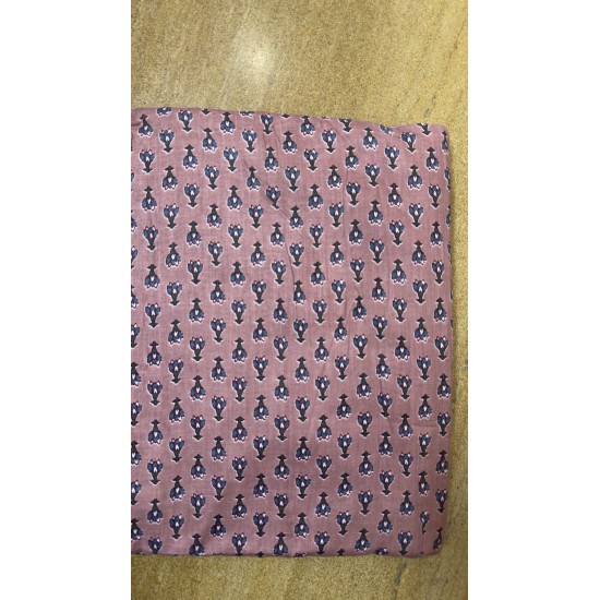 Mauve Leaf Straight Long Kurti