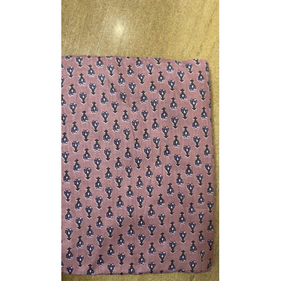 Mauve Leaf Straight Long Kurti