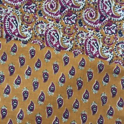Orange Ajrak Kurta and Bottom set