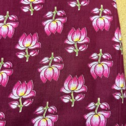 Maroon Lotus Straight Long Kurti