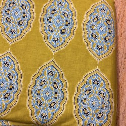 Green Yellow Straight Long Kurti