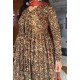 Black Kalamkari Manmohini Kurti