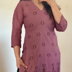  Dark Purple Short Kurti