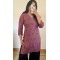  Dark Purple Short Kurti