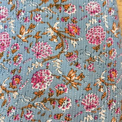 Grey Floral Straight Long Kurti
