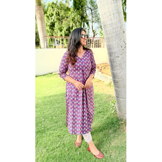 Rooh Purple Kurti