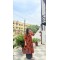 Orange Hathi A-Line Kurti