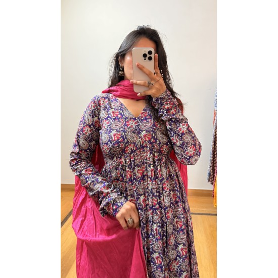 Purple Pink Manmohini Kurti