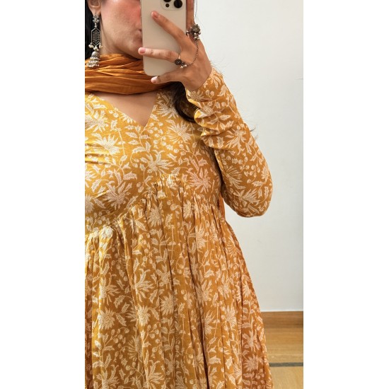 Mustard Yellow Manmohini Kurti