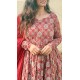 Red Ajrak Noor Gher Kurti
