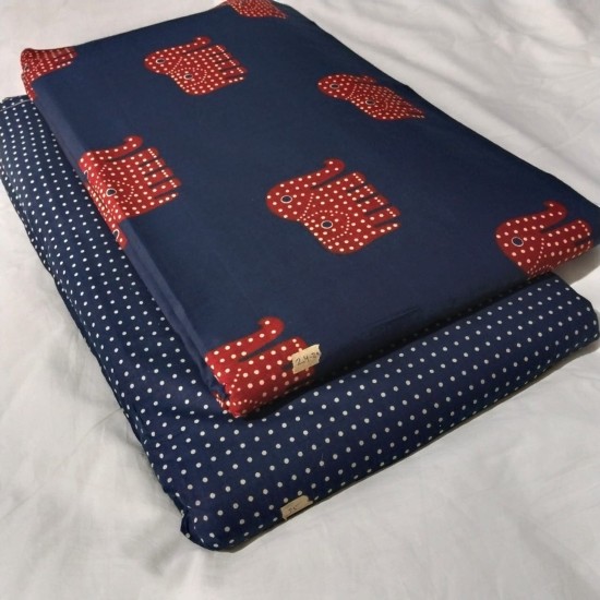 Blue Hathi Kurta and Bottom set