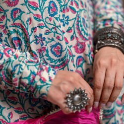 Anarkali Pastel Printed Kurti