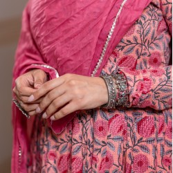 Pink Kantha Manmohini Kurti