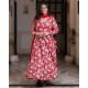 Angrakha Red Printed