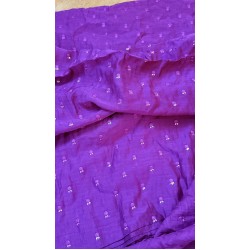 Purple Banarasi Chanderi Angrakha