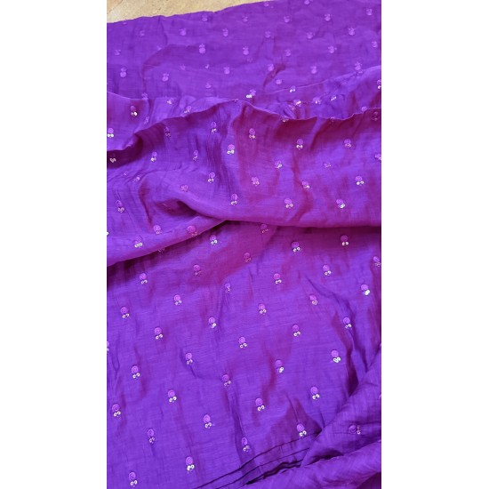 Purple Banarasi Chanderi Angrakha