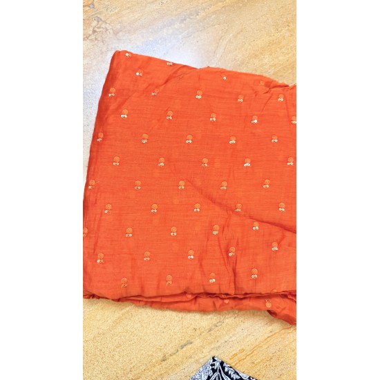 Orange Banarasi Chanderi Angrakha Orange Banarasi Chanderi Angrakha