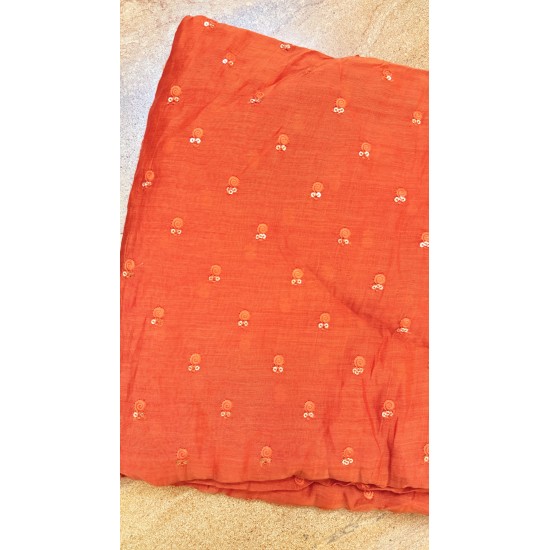 Orange Banarasi Chanderi Angrakha Orange Banarasi Chanderi Angrakha