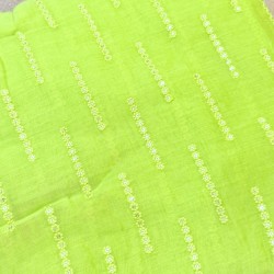 Lime Green Banarasi Chanderi Manmohini Lime Green Banarasi Chanderi Manmohini