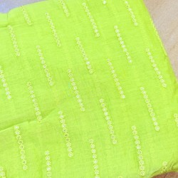Lime Green Banarasi Chanderi Manmohini Lime Green Banarasi Chanderi Manmohini