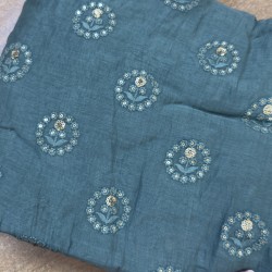 Dark Green Banarasi Chanderi Angrakha Dark Green Banarasi Chanderi Angrakha