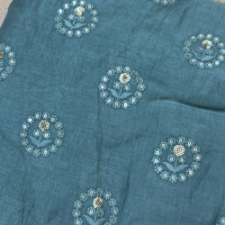 Dark Green Banarasi Chanderi Angrakha Dark Green Banarasi Chanderi Angrakha