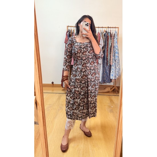 Rooh Black printed Kurti
