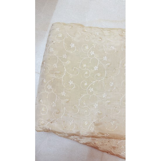 Creme Banarasi Chanderi Angrakha