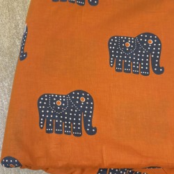Orange Hathi Straight Long Kurti Orange Hathi Straight Long Kurti