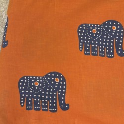 Orange Hathi Straight Long Kurti Orange Hathi Straight Long Kurti