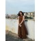 Chocolate Brown A-Line Kurti