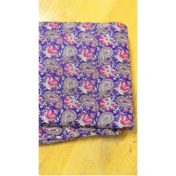 Purple Floral Straight Long Kurti