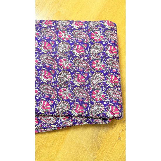 Purple Floral Straight Long Kurti