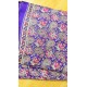 Purple Floral Straight Long Kurti