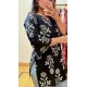 Black Big Motif Short Kurti Black Big Motif Short Kurti