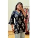 Black Big Motif Short Kurti Black Big Motif Short Kurti