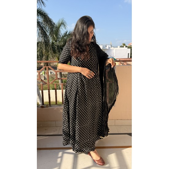 Polka Dot A-Line Kurti